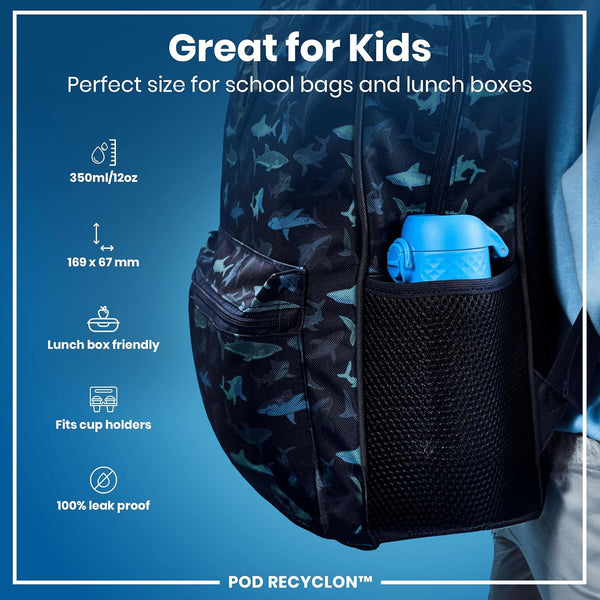 Pod Recyclon 12oz- Aqua Blue
