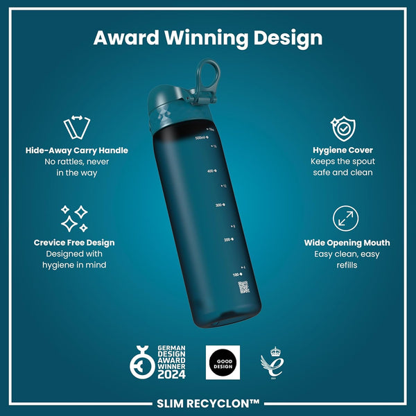 Slim Recyclon 18oz- Aqua Blue