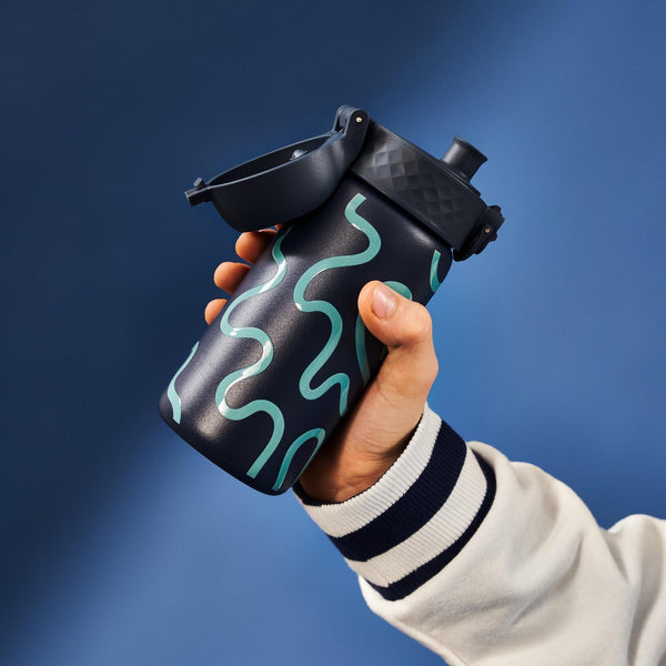 ION8 Pod Insulated Stainless Steel 11oz- Squiggly Lines