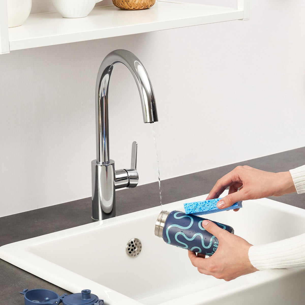 ION8 Pod Insulated Stainless Steel 11oz- Squiggly Lines