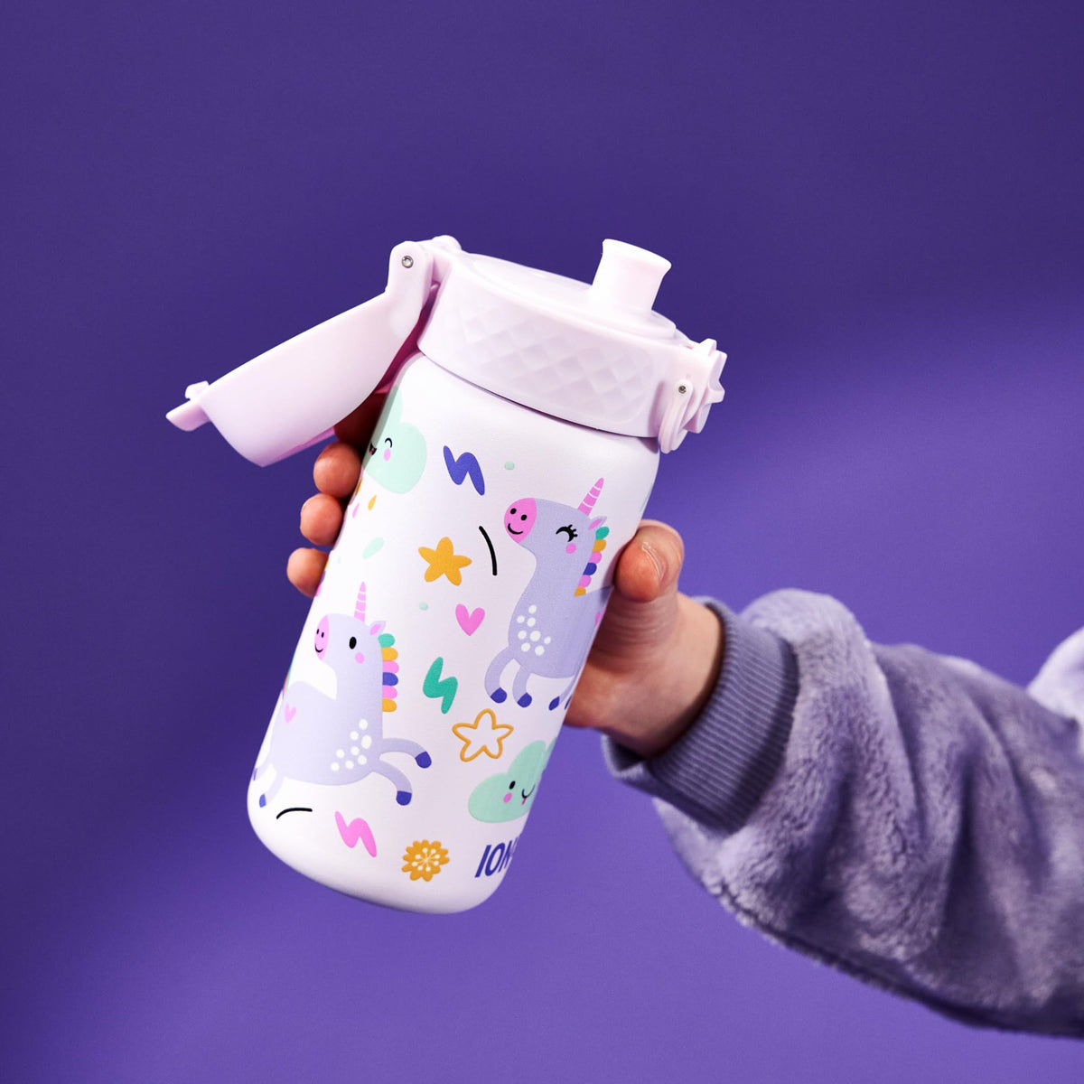 Pod Insulated Stainless Steel 11oz- Unicorns/White Bottle