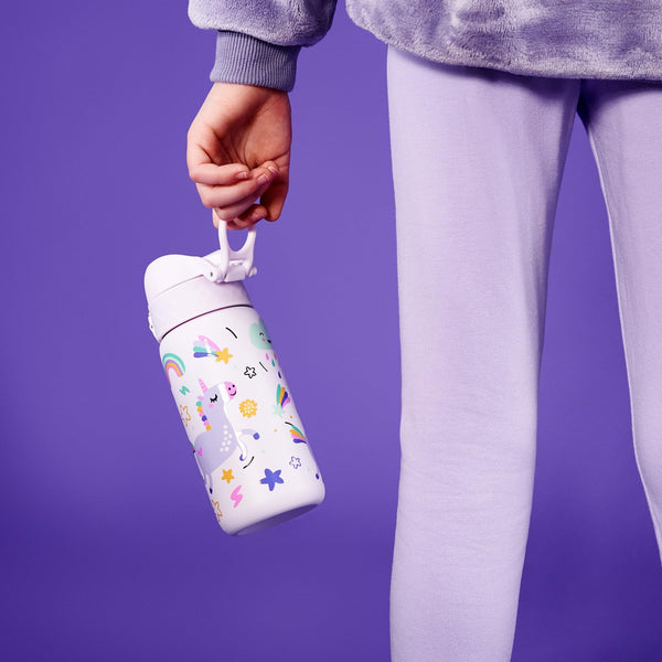 Pod Insulated Stainless Steel 11oz- Unicorns/White Bottle