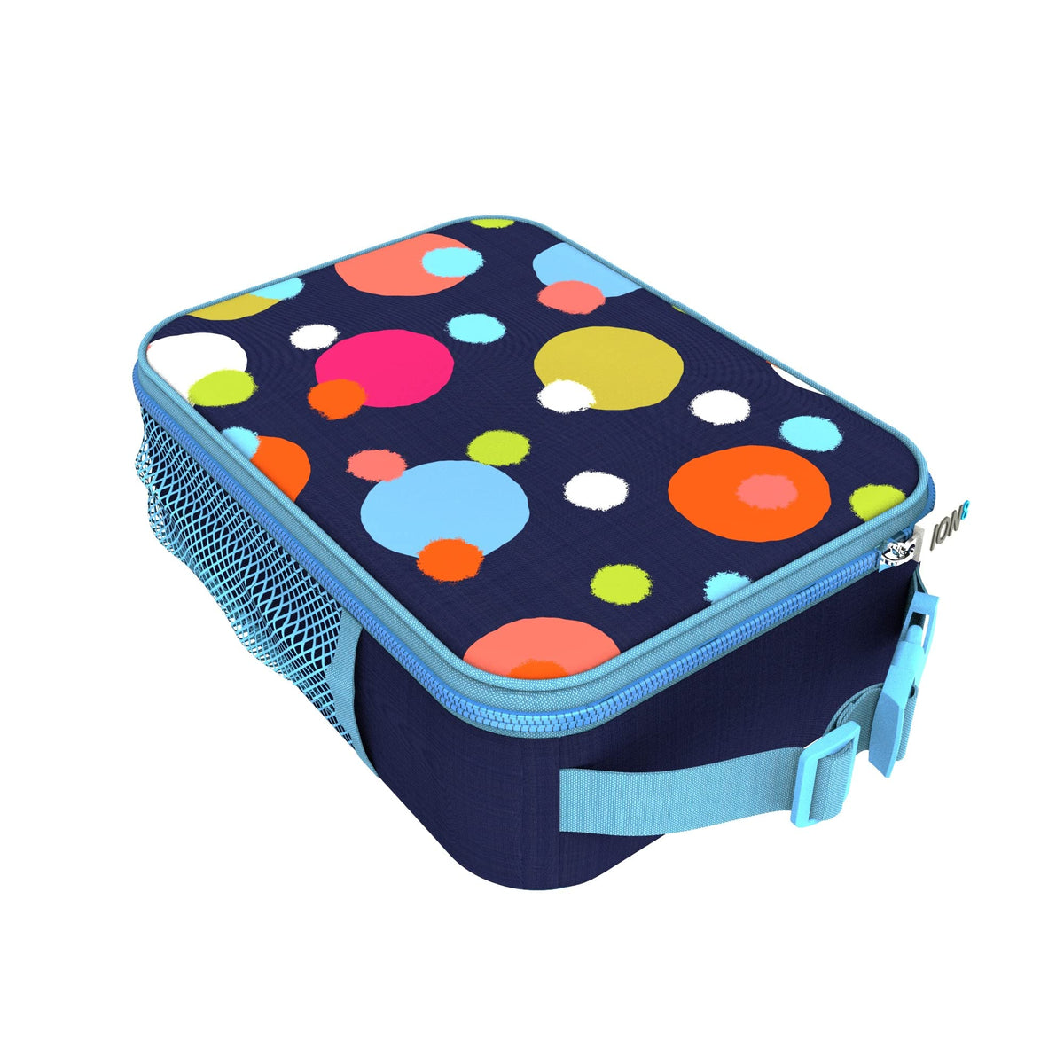 Insulated Lunch Bag- Navy Blue Spots