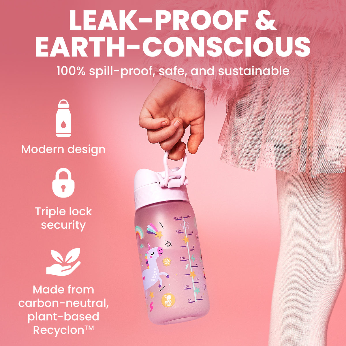 ION8 Recyclon Pod 12oz- Purple Unicorns