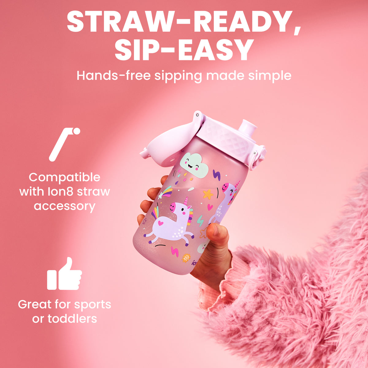 ION8 Recyclon Pod 12oz- Purple Unicorns