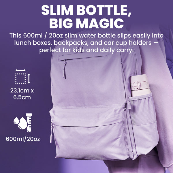 Slim Lightweight Stainless Steel 20oz- Lilac Dusk