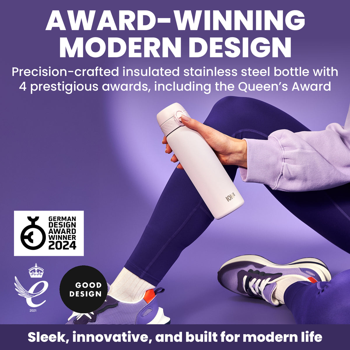 Slim Lightweight Stainless Steel 20oz- Lilac Dusk