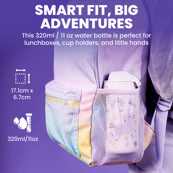Pod Insulated Stainless Steel 11oz- Unicorns/White Bottle