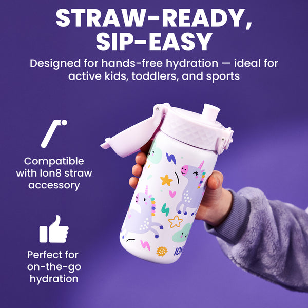 Pod Insulated Stainless Steel 11oz- Unicorns/White Bottle