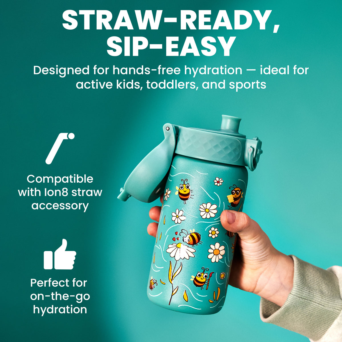 Pod Insulated Stainless Steel 11oz- Bees