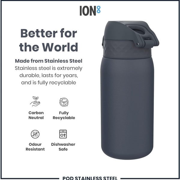 Insulated Stainless Steel Pod 13oz- Ash Navy