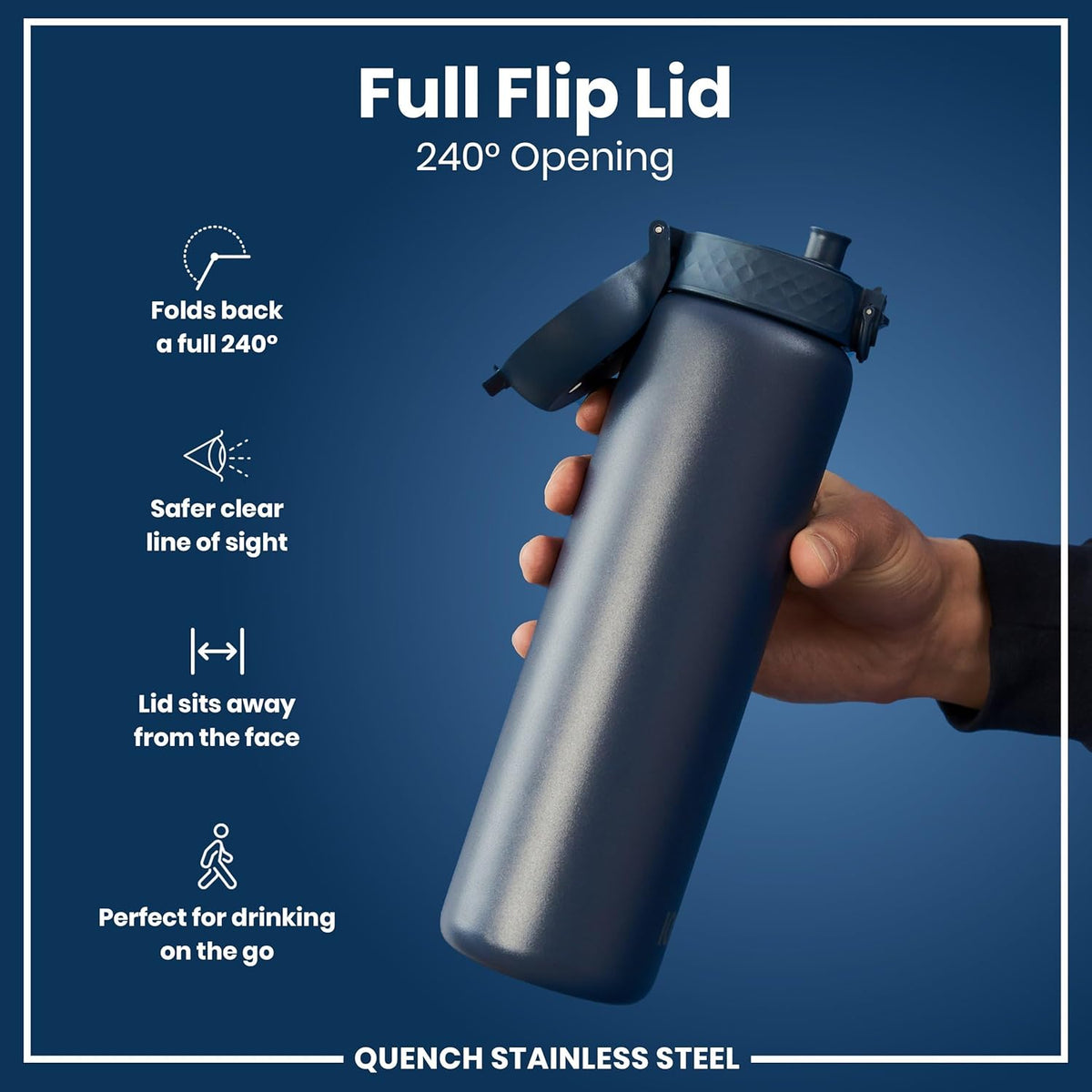 Quench Insulated Stainless Steel 13oz- Ash Navy