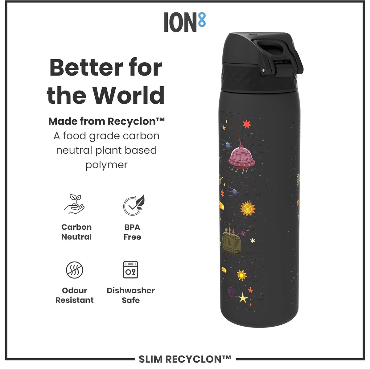 Slim Recyclon 18oz- Spaceships