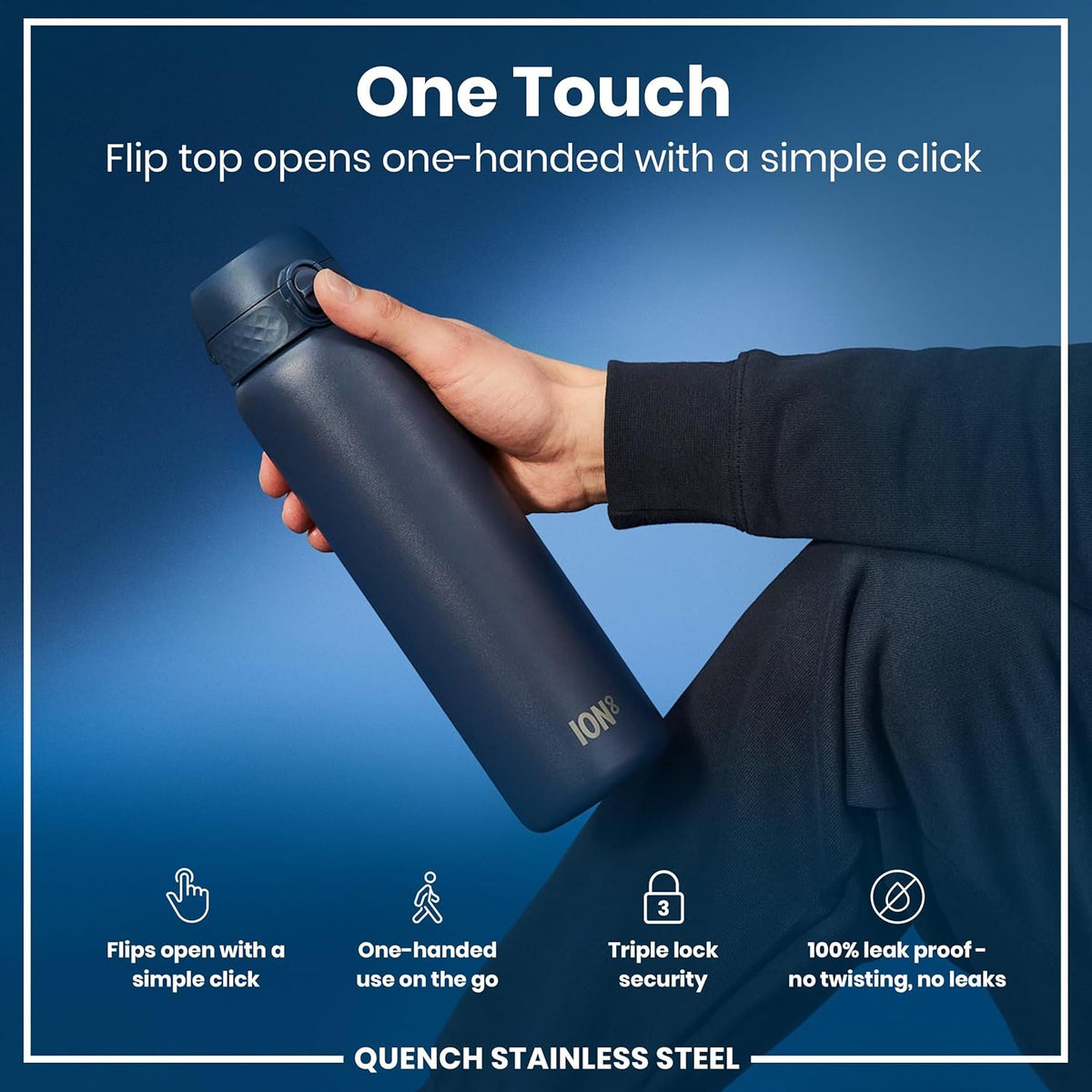 Quench Insulated Stainless Steel 13oz- Ash Navy