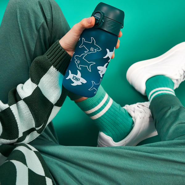 Recyclon Pod 12oz- Aqua Blue Sharks