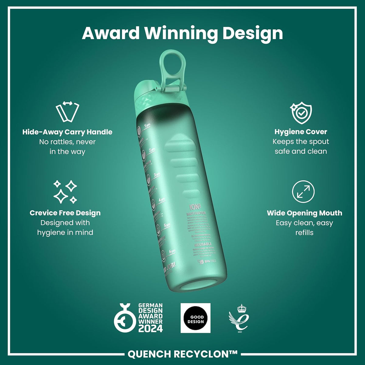 Quench Recyclon 34oz- Teal