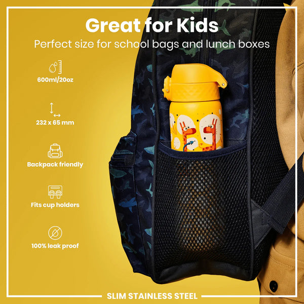 Slim Lightweight Stainless Steel 20oz- Giraffes