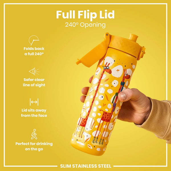 Slim Lightweight Stainless Steel 20oz- Giraffes