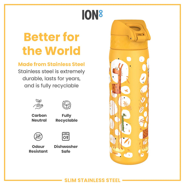 Slim Lightweight Stainless Steel 20oz- Giraffes