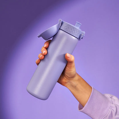 Leak Proof Slim Thermal Steel Water Bottle, Vacuum Insulated, Light Purple, 500ml (17oz)