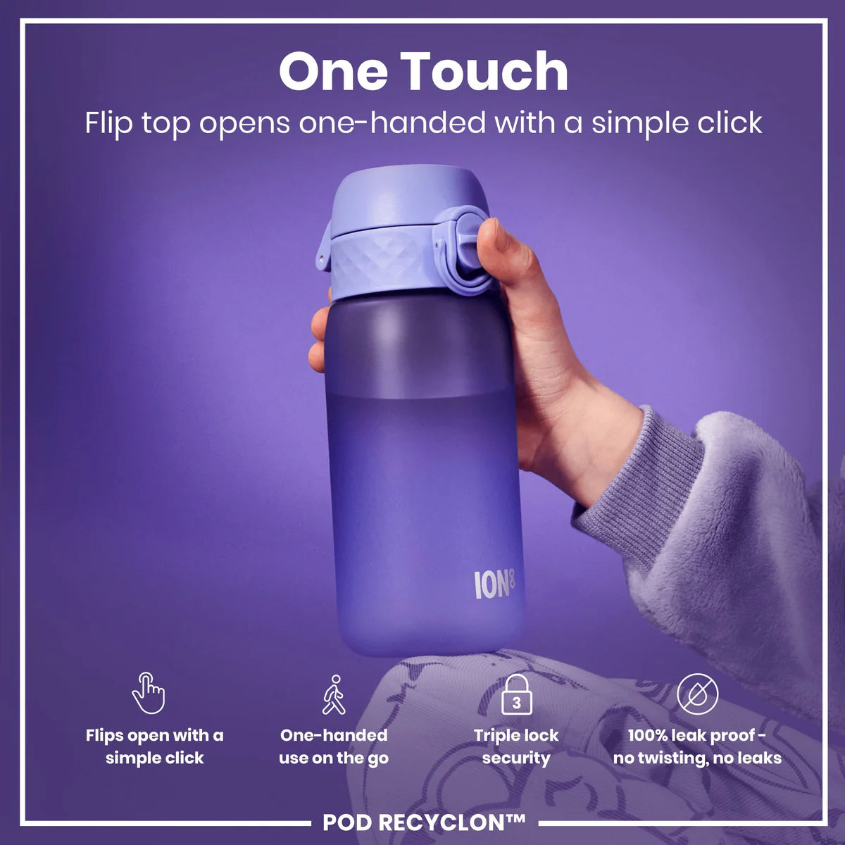 Insulated Stainless Steel Pod 11oz- Light Purple