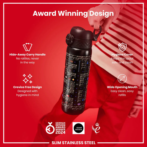 Leak Proof Slim Water Bottle Lightweight Stainless Steel 20oz- Gaming