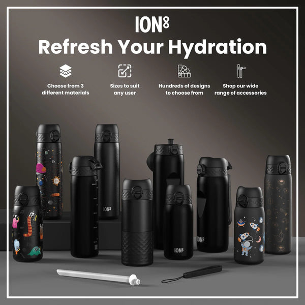 Leak Proof Slim Water Bottle Lightweight Stainless Steel 20oz- Gaming
