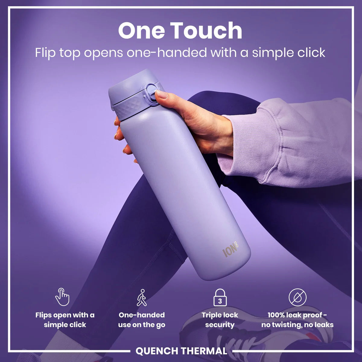 Quench Insulated Stainless Steel 31oz- Light Purple