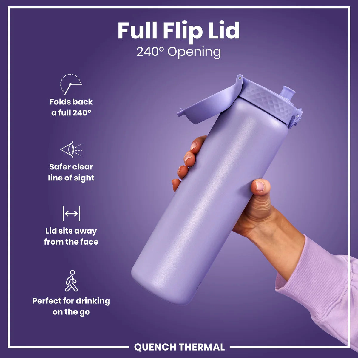 Quench Insulated Stainless Steel 31oz- Light Purple