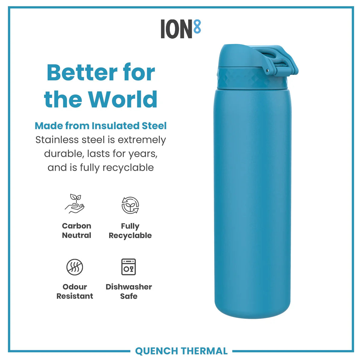 Quench Insulated Stainless Steel 31oz- Blue