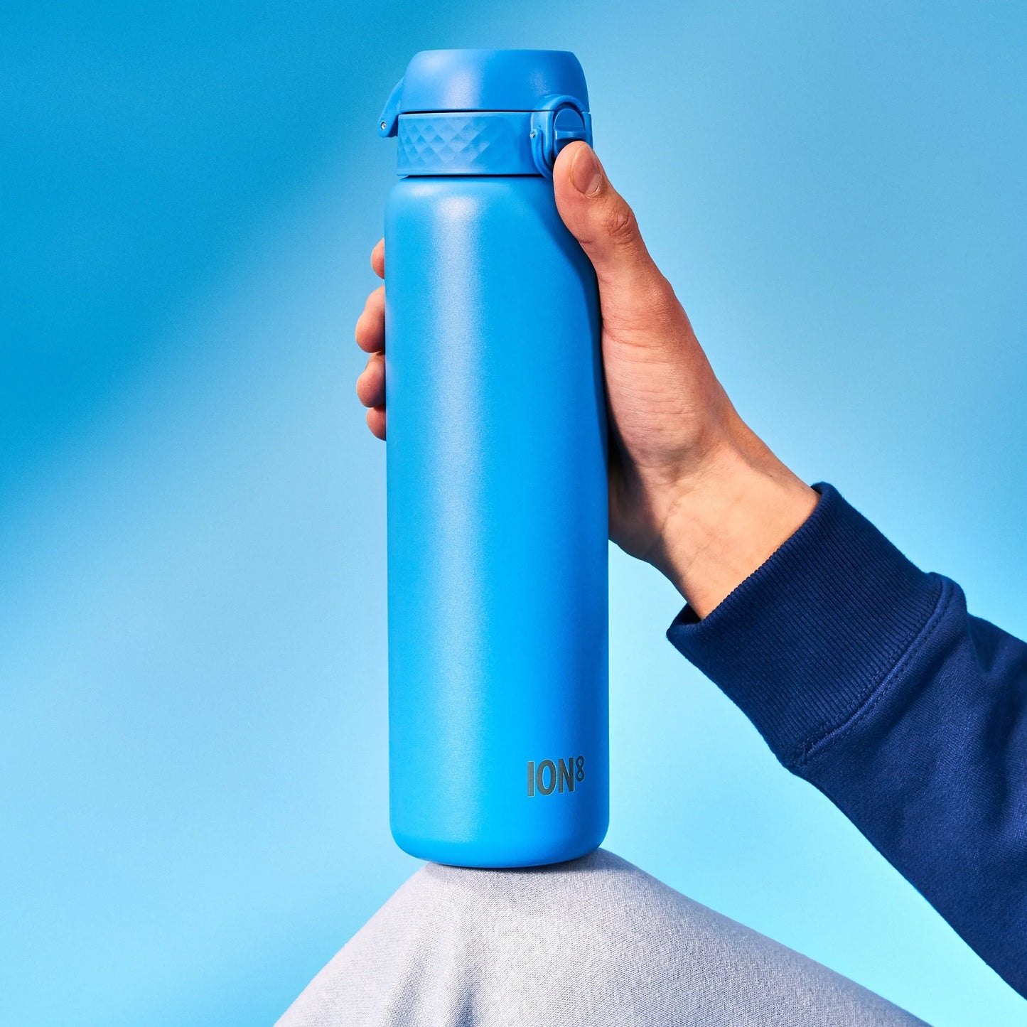 Leak Proof 1 Litre Thermal Water Bottle, Vacuum Insulated, Blue, 1L