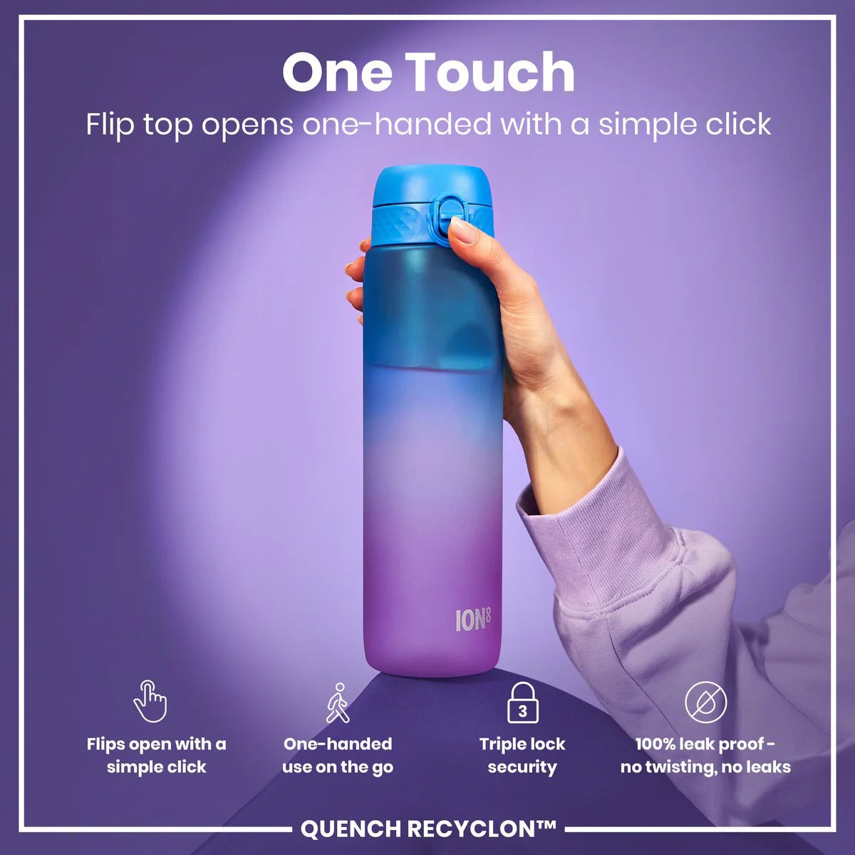 Quench Recyclon 34oz- Pink & Blue