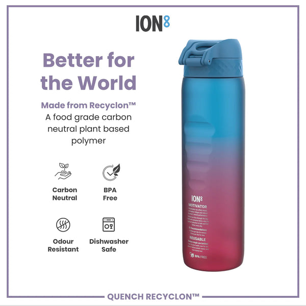Quench Recyclon 34oz- Pink & Blue