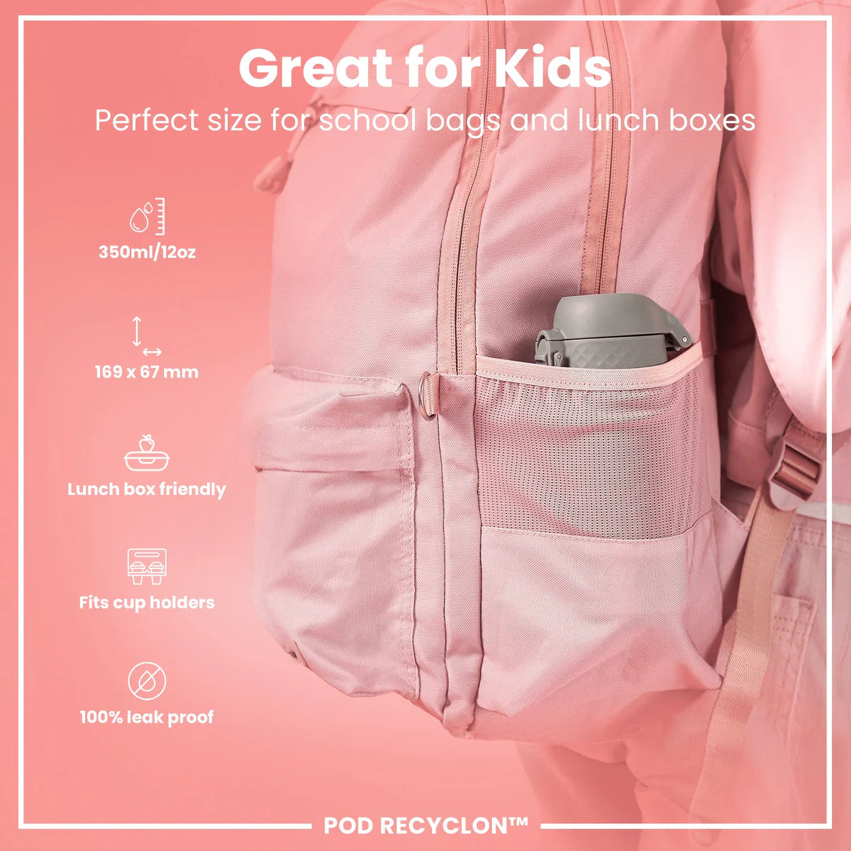 Pod Recyclon 12oz- Grey