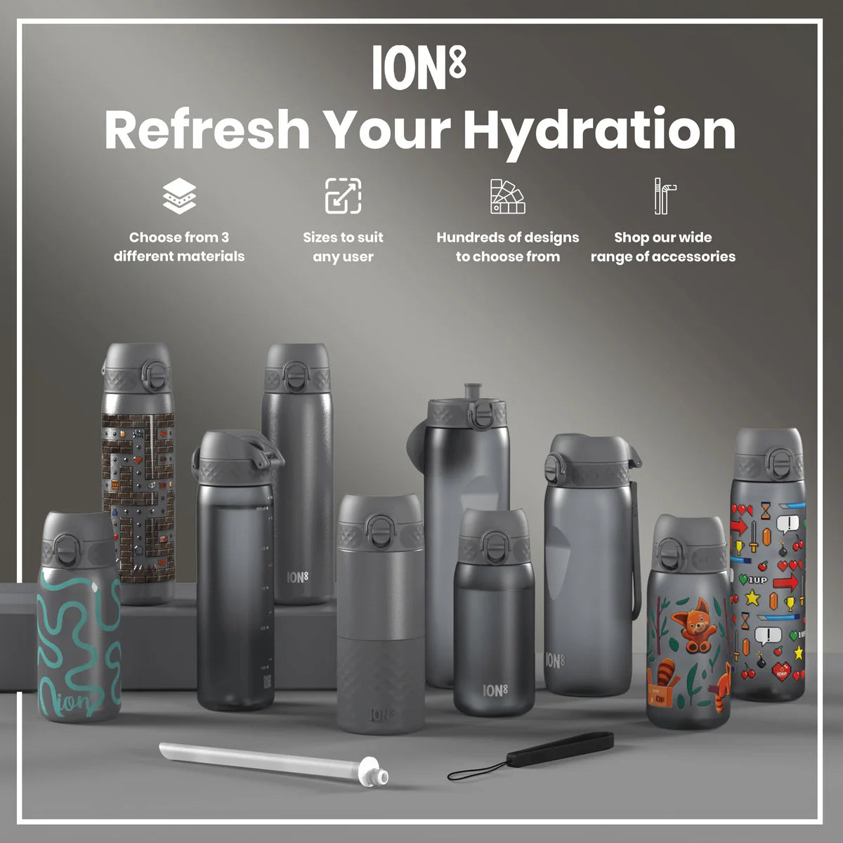 Pod Recyclon 12oz- Grey