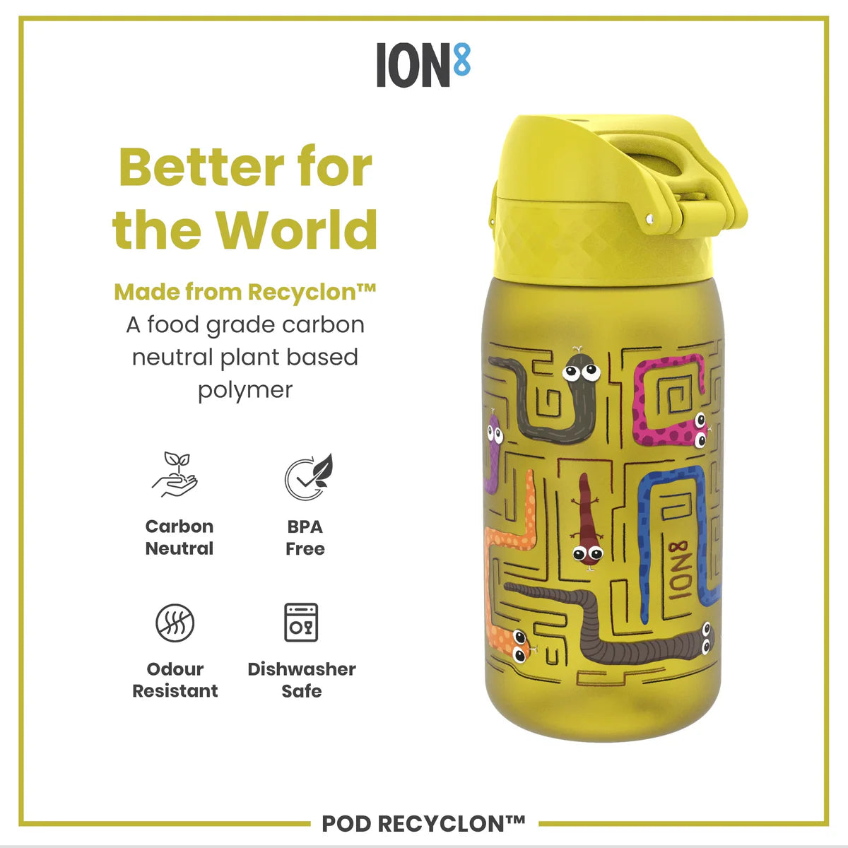 Pod Recyclon 12oz- Yellow Snakes
