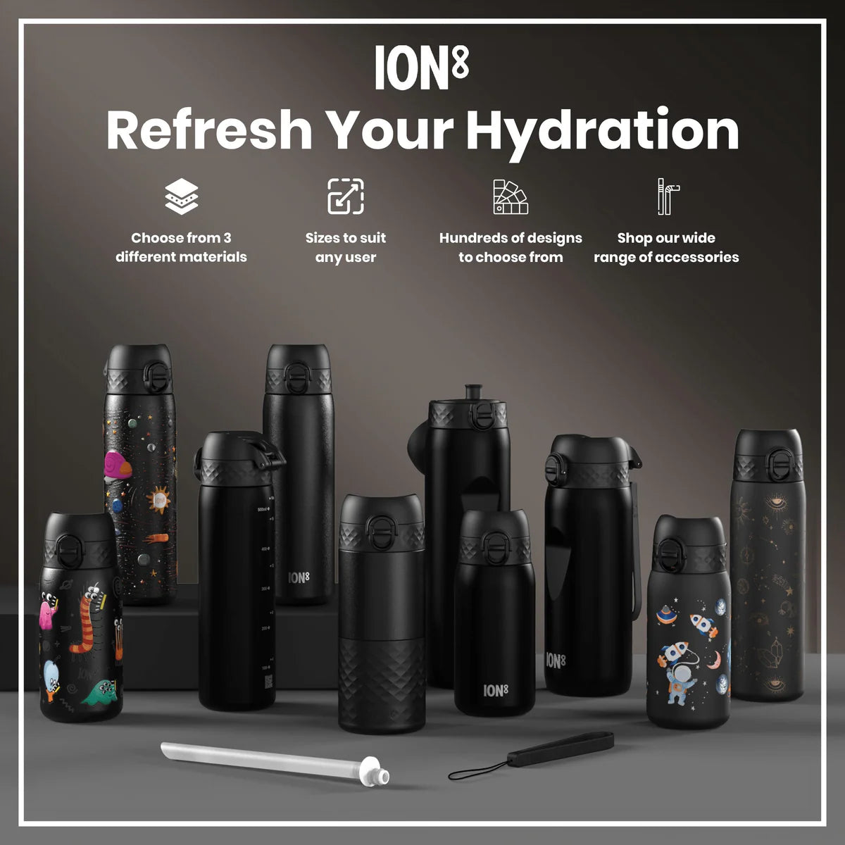 Insulated Stainless Steel Pod 13oz- Space Travel