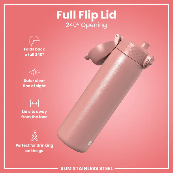 Leak Proof Lightweight Stainless Steel 20oz- Rose Pink