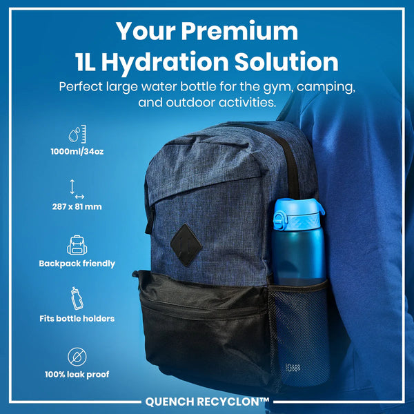 Quench Recyclon 34oz- Blue