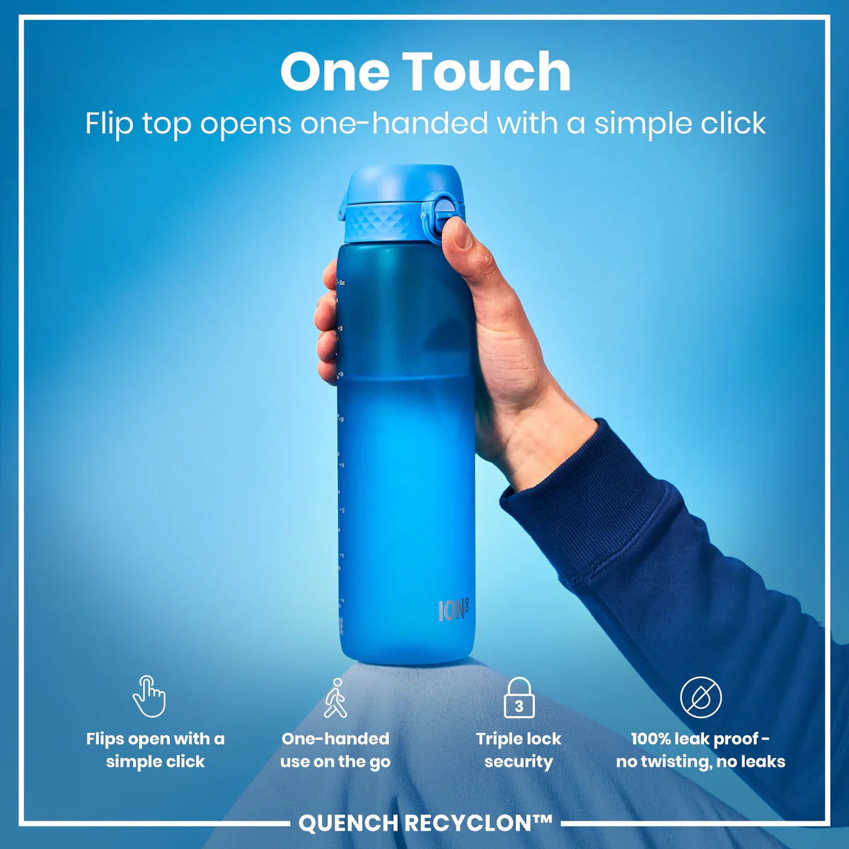 Quench Recyclon 34oz- Blue