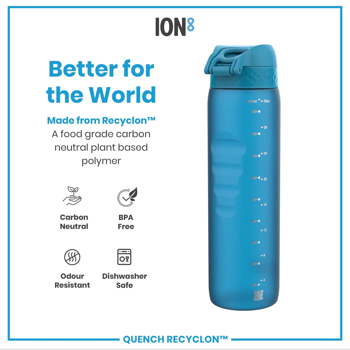 Quench Recyclon 34oz- Blue