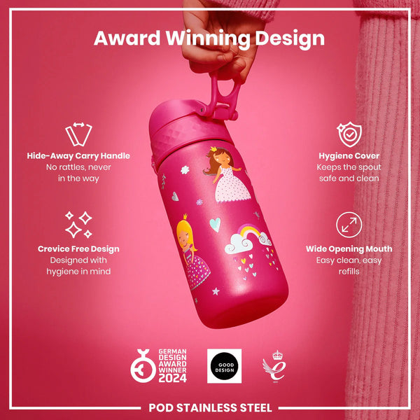 Insulated Stainless Steel 13oz Pod - Pink Princess
