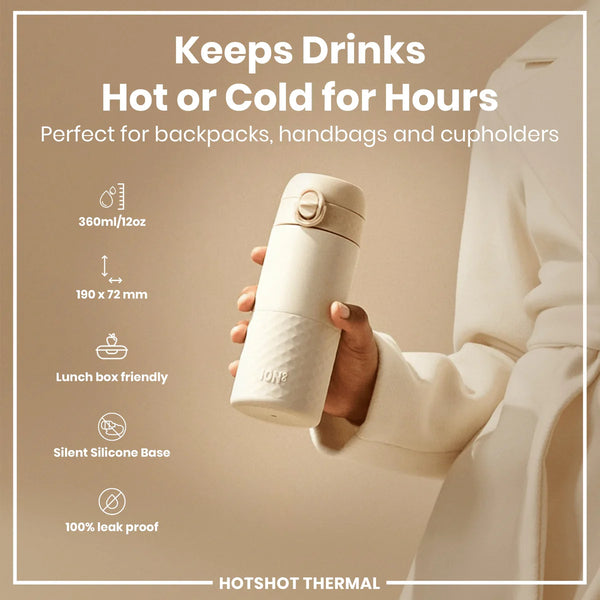 Insulated Stainless Steel Travel Mug 12oz- Cream