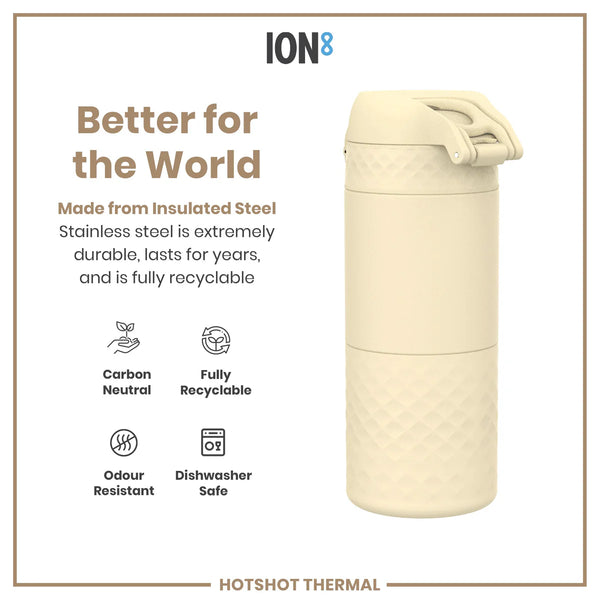 Insulated Stainless Steel Travel Mug 12oz- Cream
