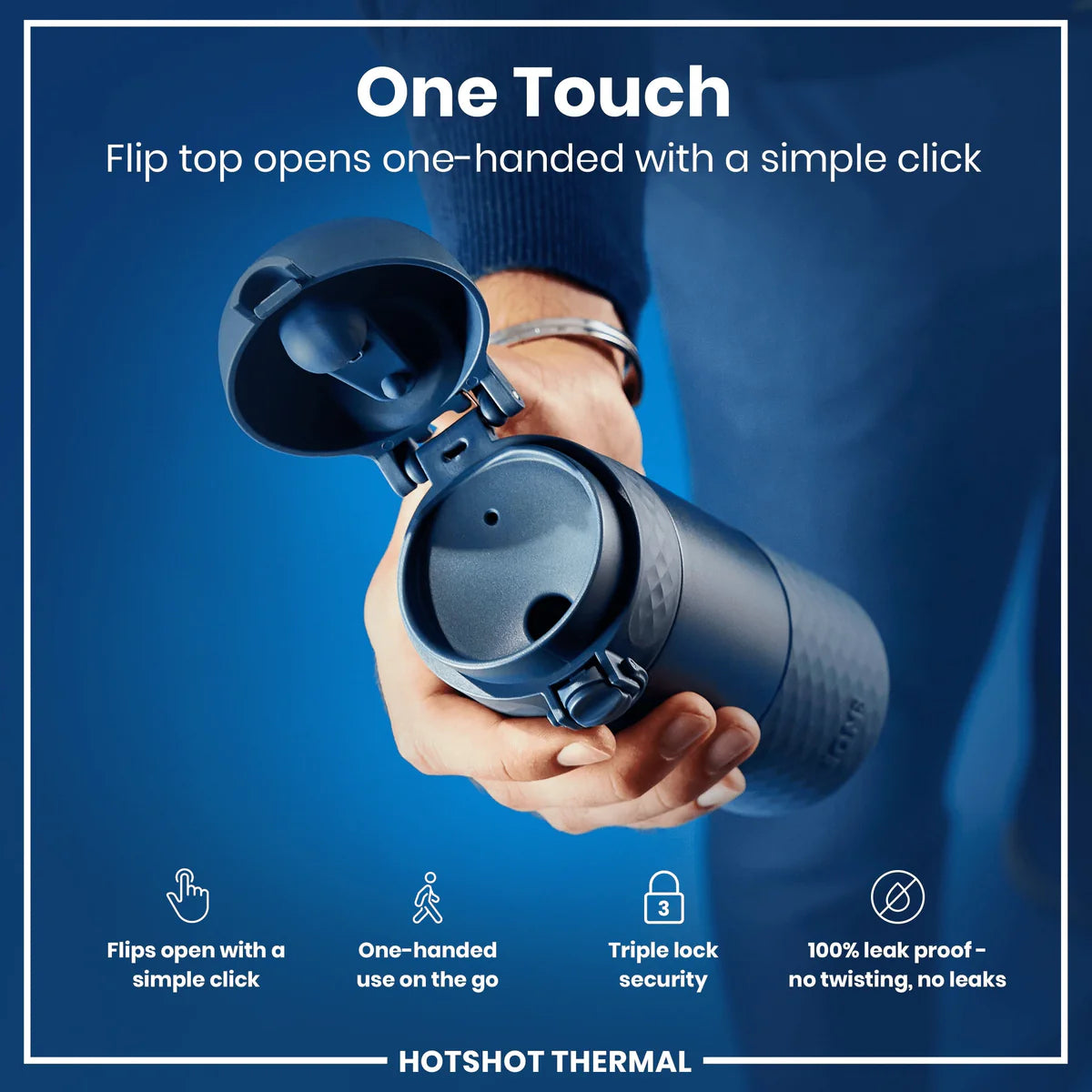 Insulated Stainless Steel Travel Mug 12oz- Ash Navy