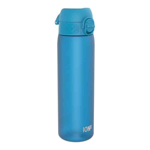 Ion8 Small Water Bottle, Pod 350 ml/12 oz, Leak Proof, Recyclon  Easy to Open, Secure Lock, Dishwasher Safe, BPA Free, Carry Handle, Hygienic Flip Cover, Easy Clean, Odor Free, Carbon Neutral, Aqua Blue