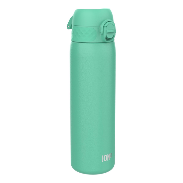 Ion8 Small Water Bottle, Pod 350 ml/12 oz, Leak Proof, Recyclon  Easy to Open, Secure Lock, Dishwasher Safe, BPA Free, Carry Handle, Hygienic Flip Cover, Easy Clean, Odor Free, Carbon Neutral, Aqua Blue