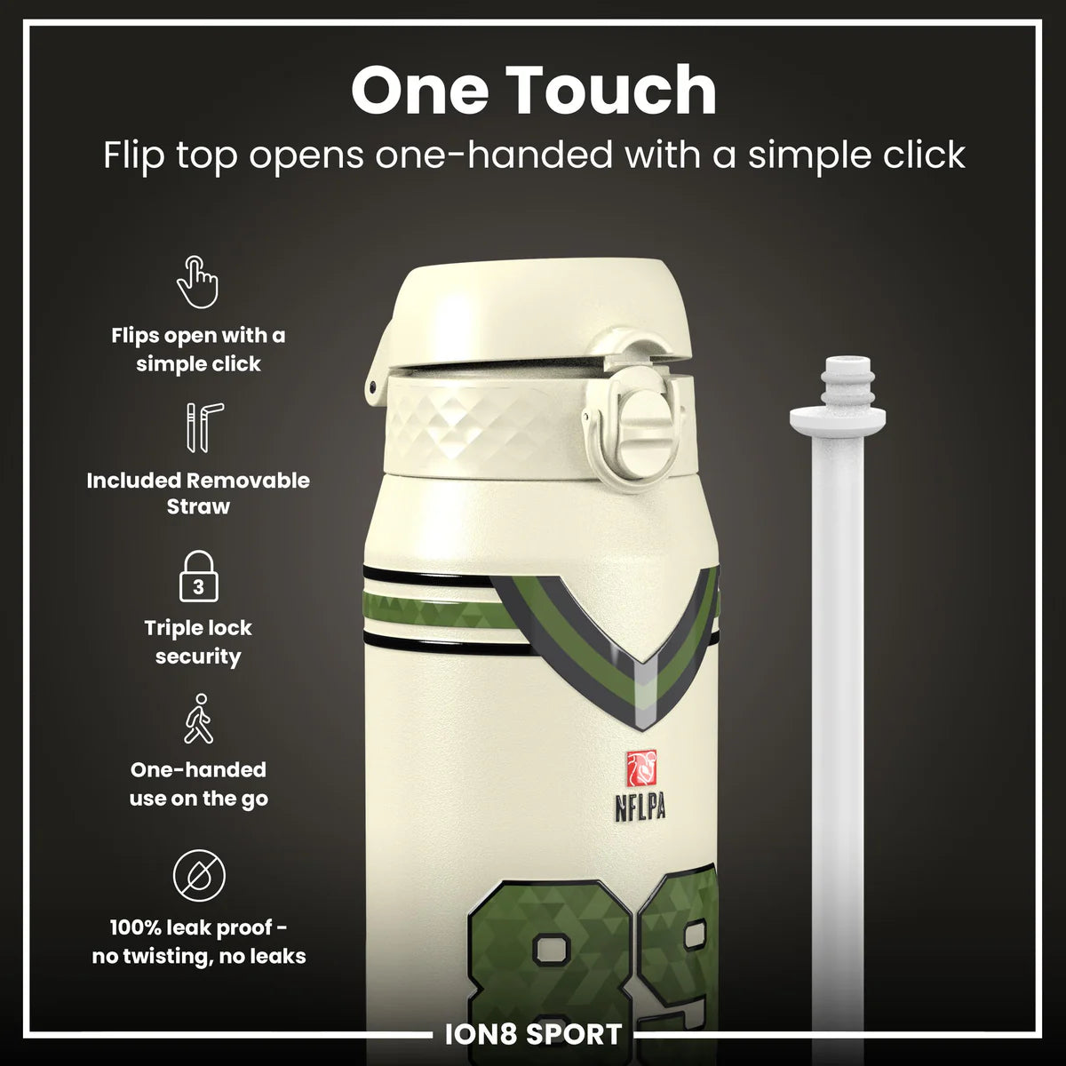 NFL x ION8 - Brock Bowers Insulated Water Bottle - 750ml
