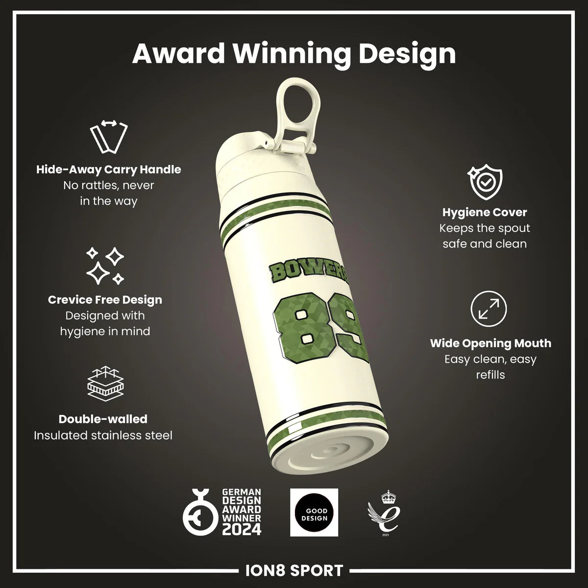 NFL x ION8 - Brock Bowers Insulated Water Bottle - 750ml
