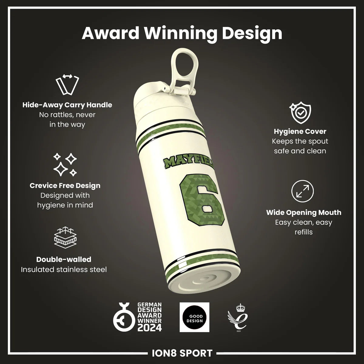 NFL x ION8 - Baker Mayfield Insulated Water Bottle - 750ml